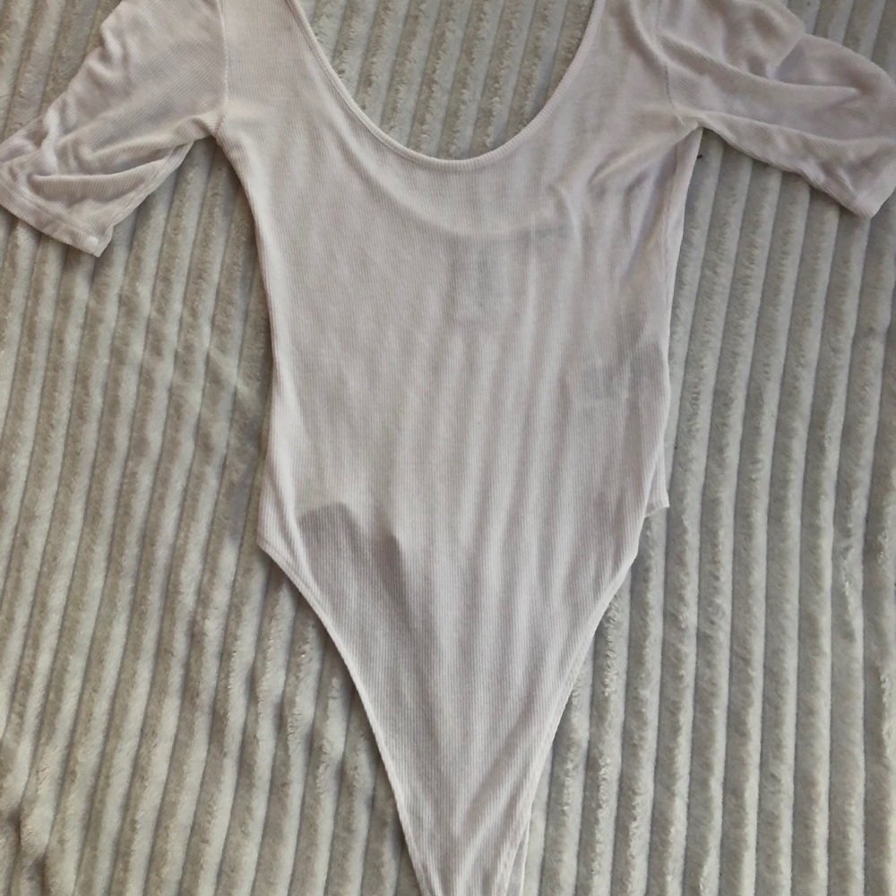 White Short Sleeve Bodysuit
